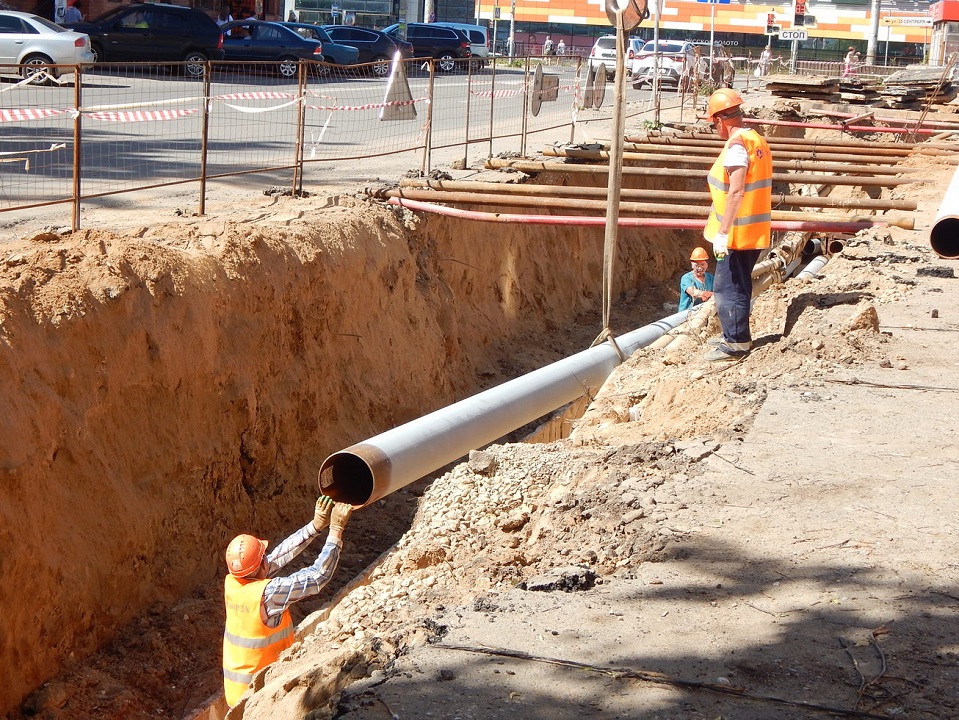 «Квадра» меняет теплосеть на ул. Соколовского в Смоленске