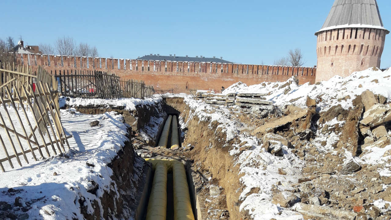 «Квадра» подключит новый участок теплосети на улице Чаплина в Смоленске